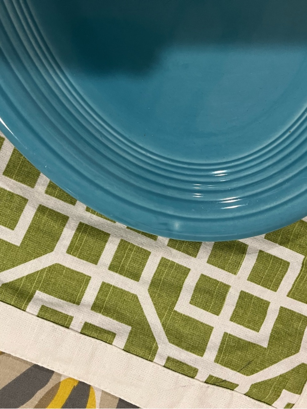 Vintage Fiestaware Original Turquoise Large Oval Serving Platter - Picture 6 of 7
